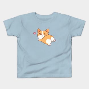 Cute Corgi Dog With Cute Butt Kids T-Shirt